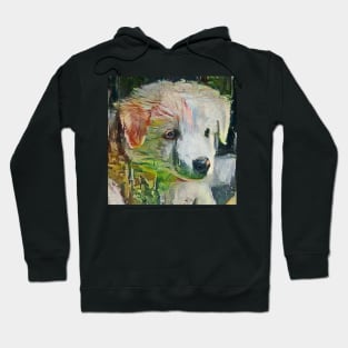 Cute puppy painting (pet, dog, pretty and hiking) Hoodie